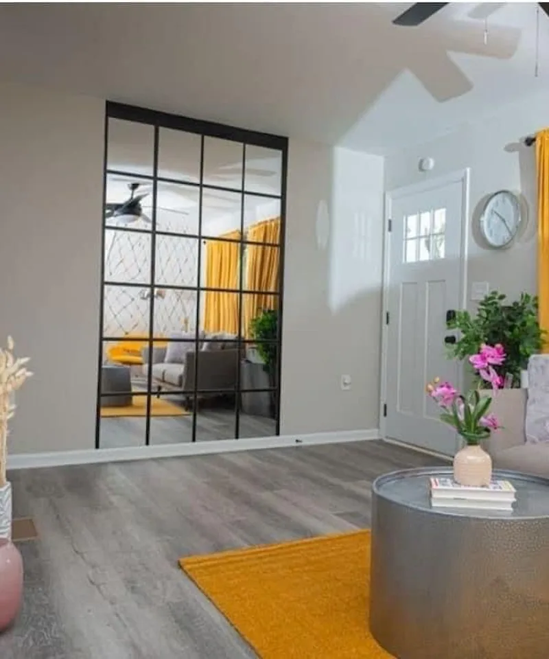 Bright living room in Hampton, GA cleaned and staged by Terrific N Tidy